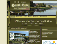 Tablet Screenshot of hotel-otto.com